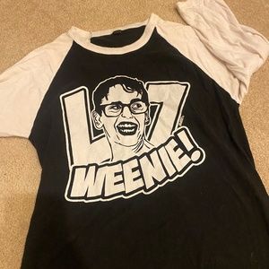 Sandlot Squints L7 Weenie baseball tee 3 quarter sleeve size small